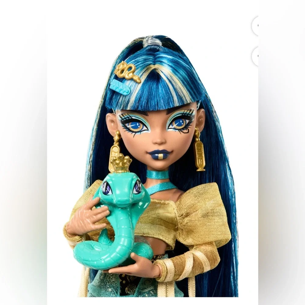 🐍Monster High Cleo De Nile Doll w/ Hissette Cobra & Accessories New Collectible - Picture 4 of 10